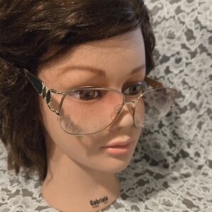 Vintage Yves Saint Laurent Reading  Eyeglasses Frames Gold 6032 Y105 130